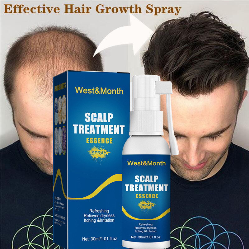 Powerful Hair Growth Serum Spray Anti Hair Loss Treatment Essence Oil Repair Nourish Hair Roots Fast Regrowth Hair For Men Women