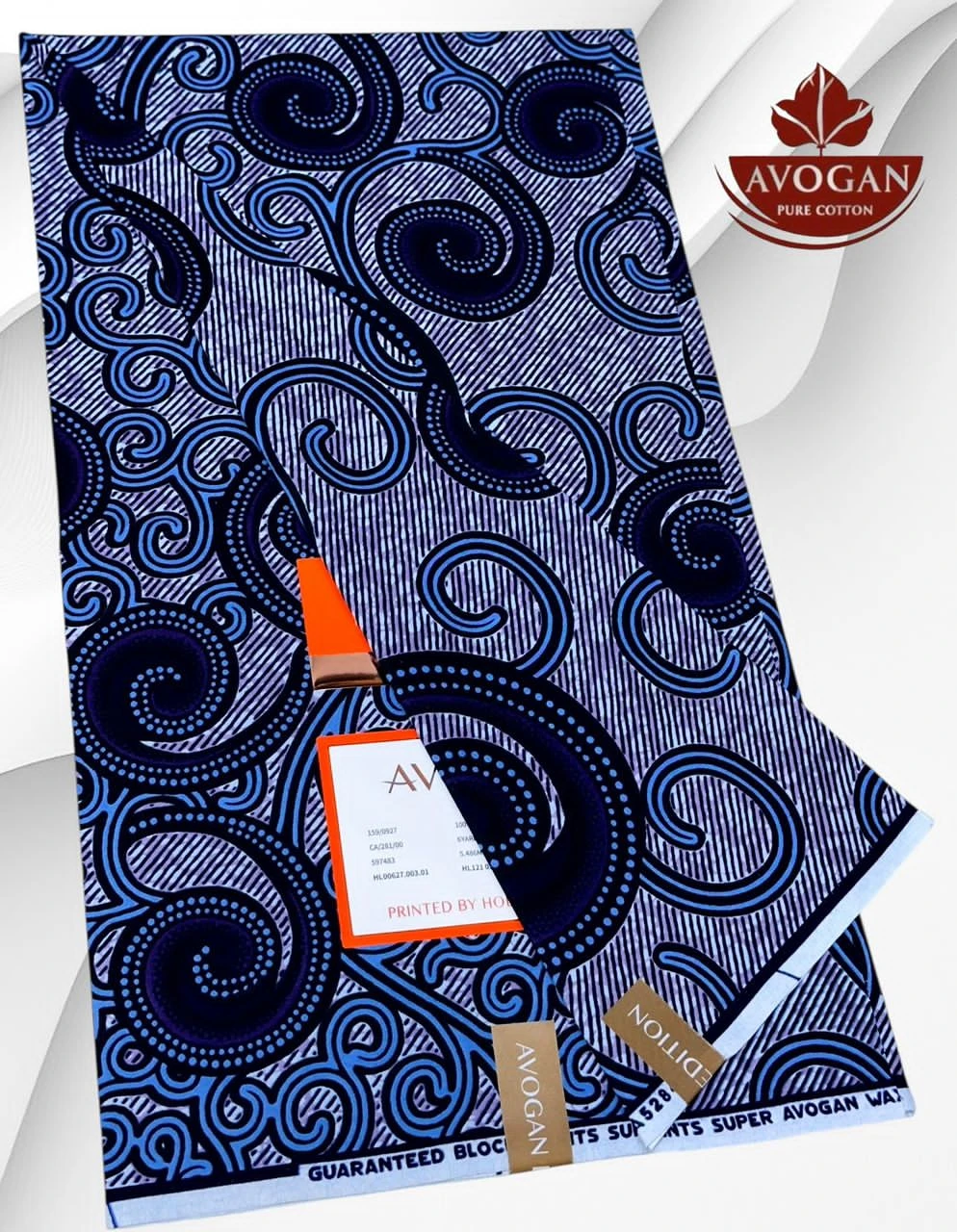 The Cotton King: Authentic Avogan Pure Cotton Veritable Block Prints – Premium Atamfa Turmi for Superior African Men & Women’s Garments