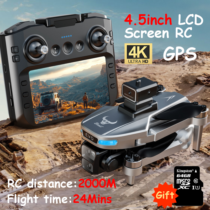 SG109 PRO MAX Drone 4K Professional GPS HD Camera 5G WIFI FPV Drones Obstacle Avoidance 4.5 inch Screen RC Quadcopter Dron Toys