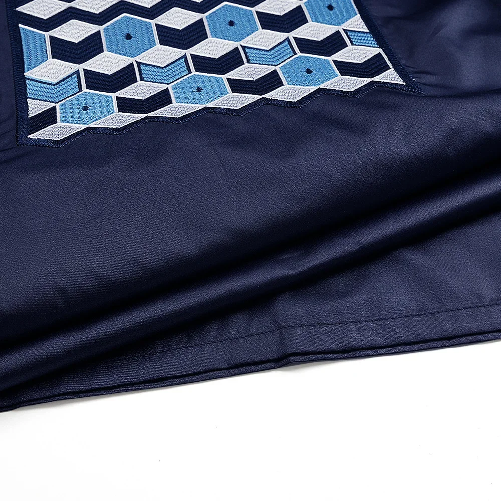 3 Piece African Clothes for Men Dashiki Tradition Outfit Robe Embroidery Tops Pants Suits Bazin Muslim Wedding Party Clothing