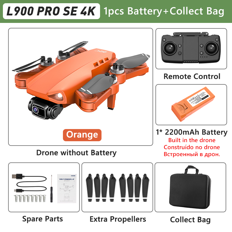LYZRC L900 PRO 4K Professional HD Dual Camera GPS Drone 5G WIFI Brushless Motor FPV Quadcopter Foldable Aerial Photography Drone