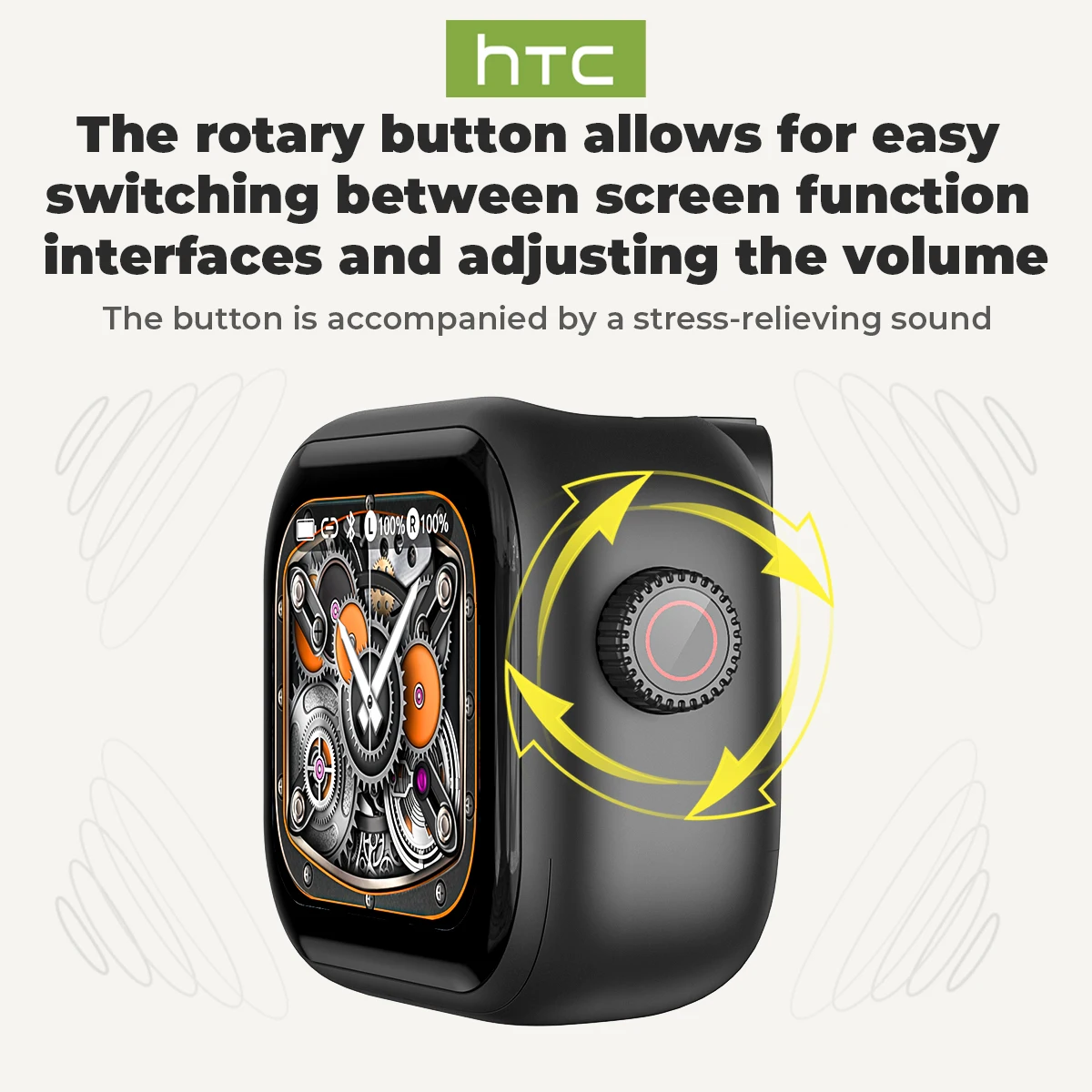 HTC NE40 Earphones Bluetooth V6 TWS Sports AI Translator Earbud Noise Reduction Wireless Headphones With Mic