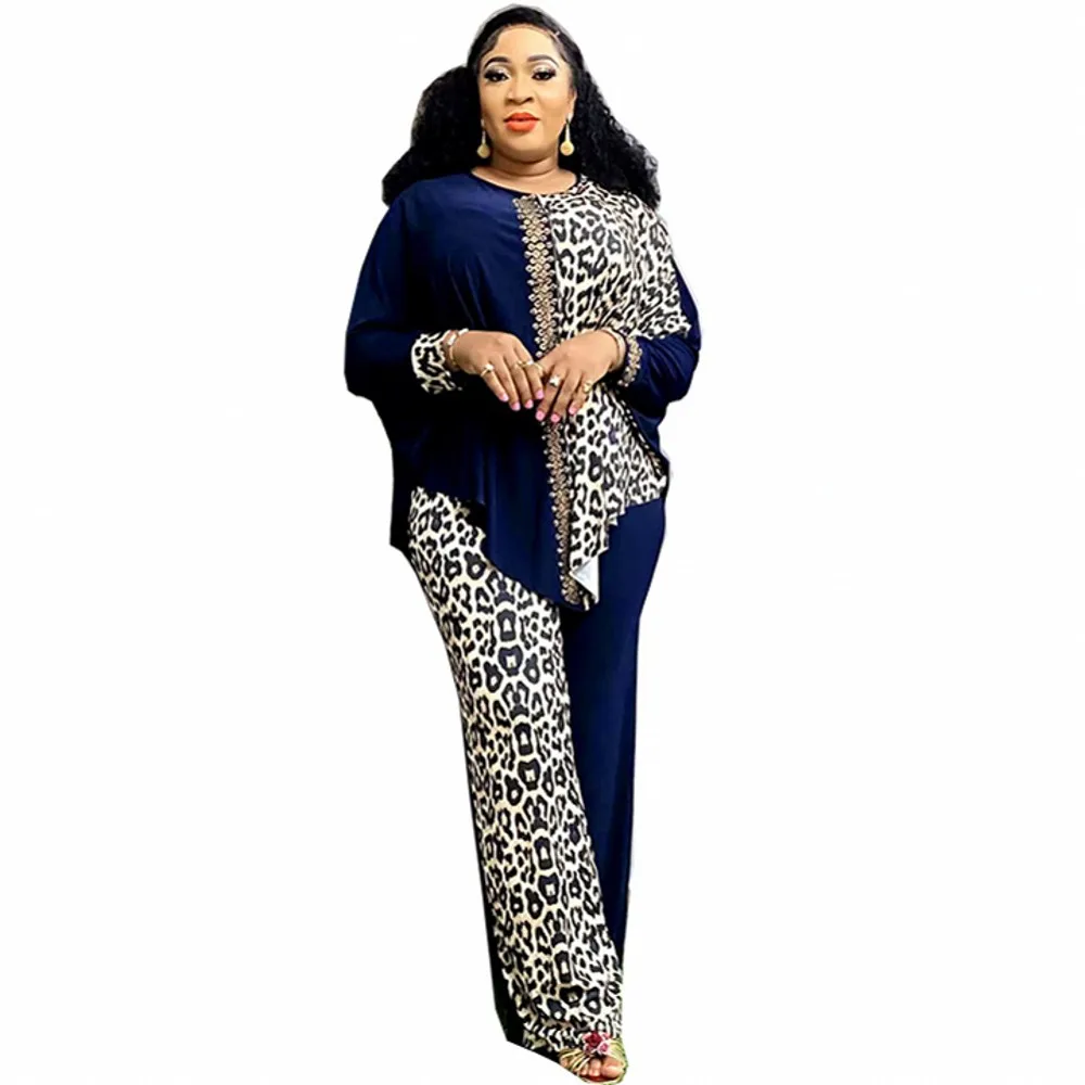 2 Piece Women Sets Dashiki African New Arrival Spring Autumn Matching Sets Two Pieces Sets Top Pants Suits Outfits Clothing