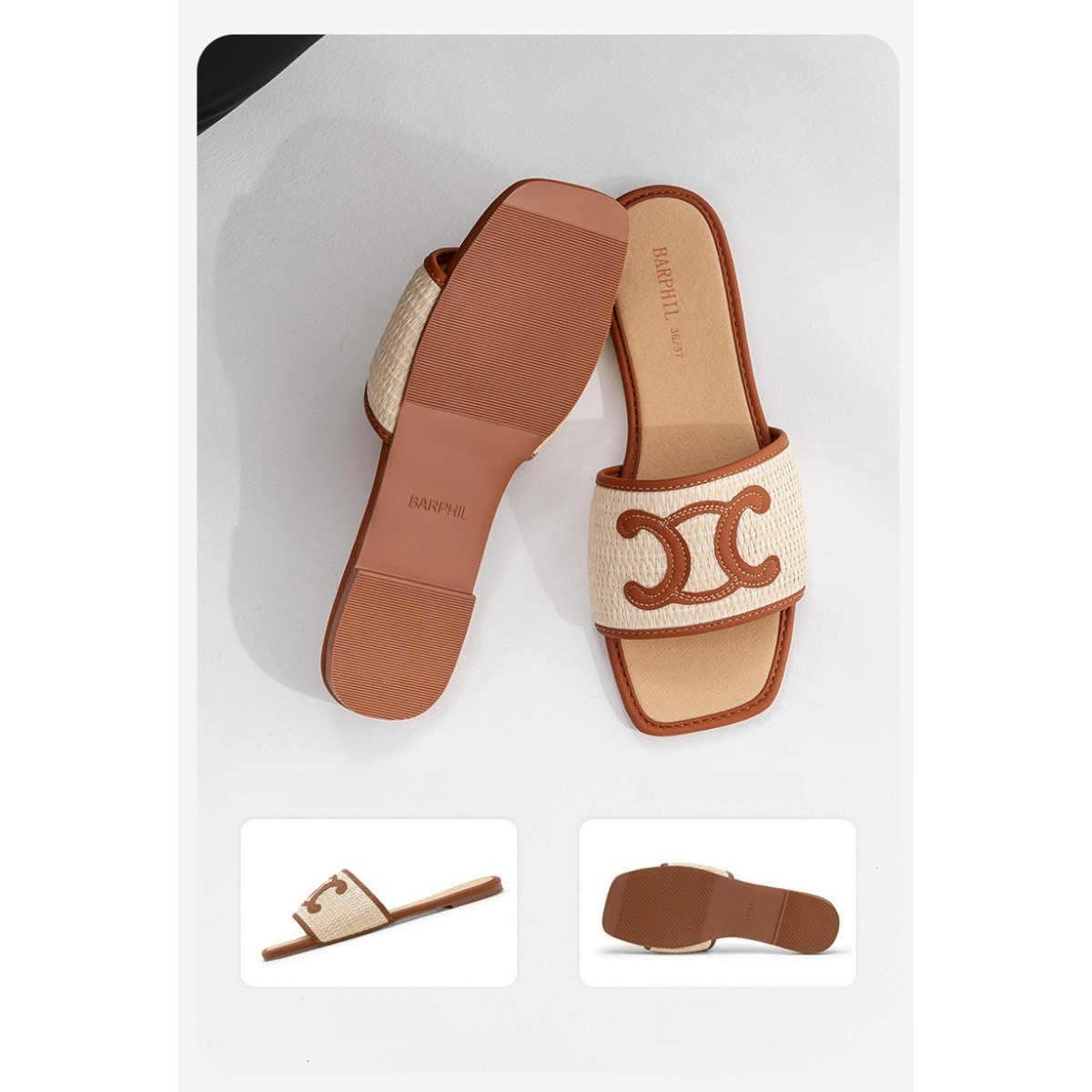 Slippers Women's Indoor Home 2025 Spring and Summer New Breathable Sweat Absorption Non-slip Worn Outside Women's Cool Slippers