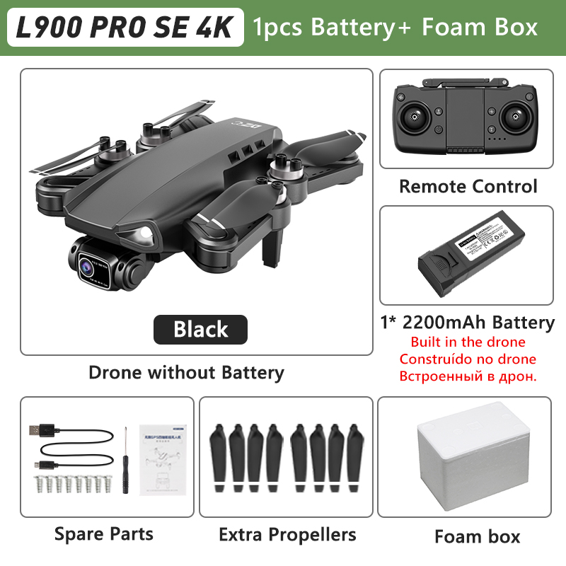 LYZRC L900 PRO 4K Professional HD Dual Camera GPS Drone 5G WIFI Brushless Motor FPV Quadcopter Foldable Aerial Photography Drone