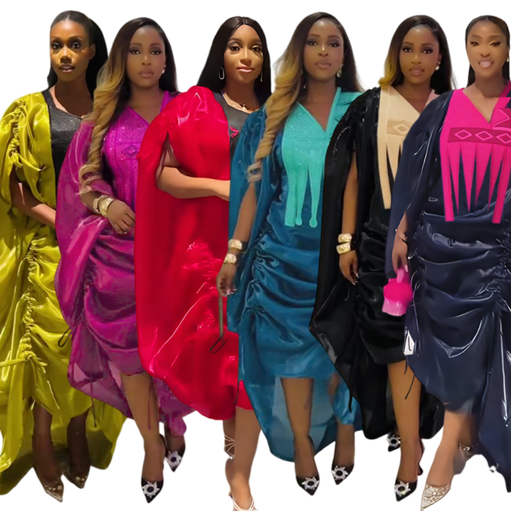 2 PCS Sets African Clothes for Women Dashiki Ankara Outfits Gown Plus Size Wedding Party Dresses Kaftan Boubou Robe Outfits