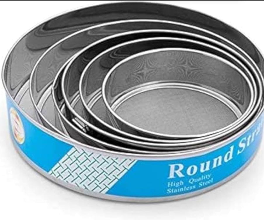5-Piece Round Stainless Steel Cake Pans Set