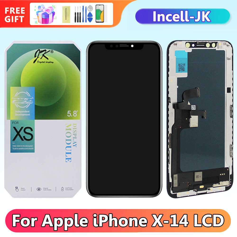 JK Screen for Apple iPhone 11 12 13 14 Pro Max Lcd Display Digital Touch Screen Assembly for iPhone X XR XS Max Replacement