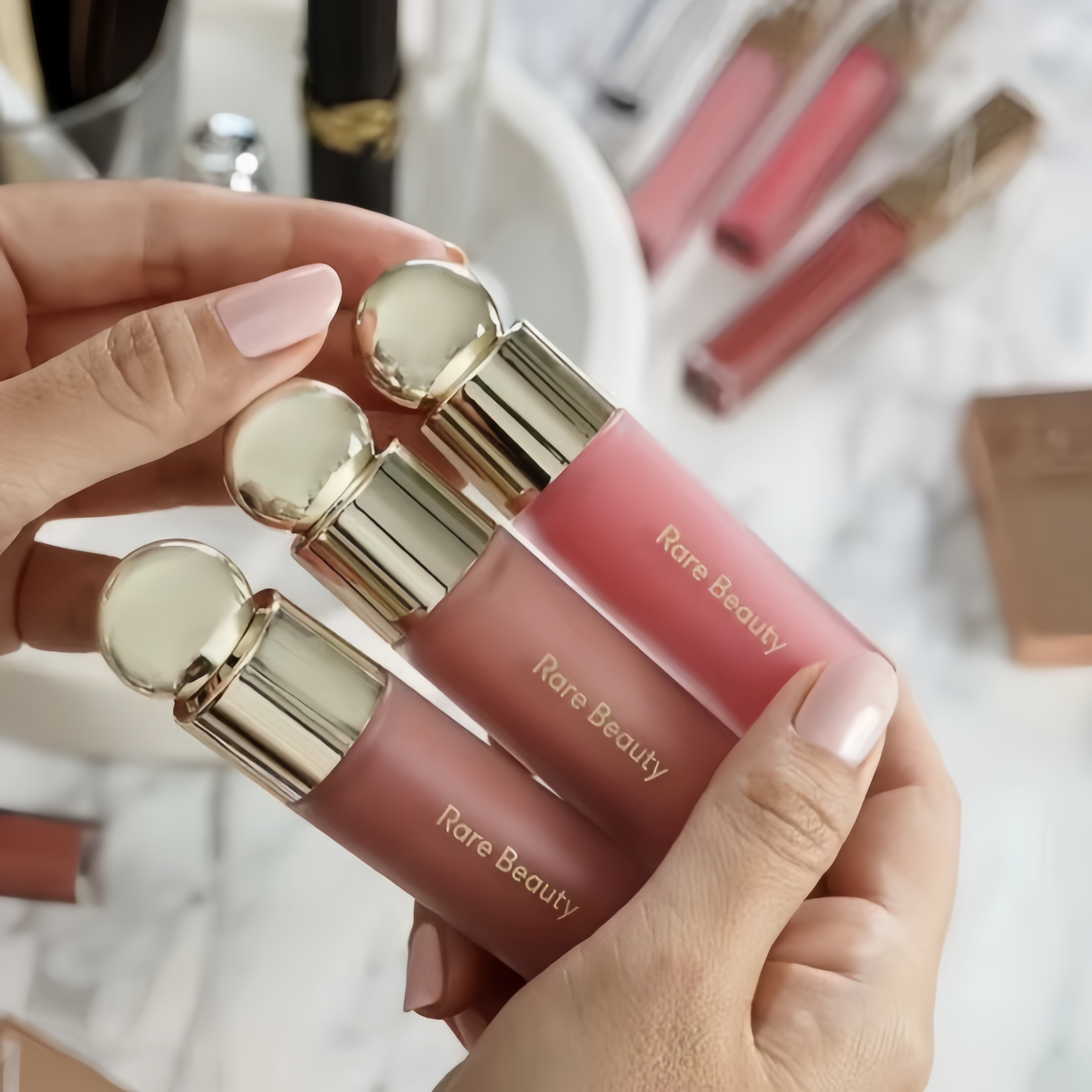 Rare Beauty Soft Pinch Liquid Blush 3.5ml：Long-Lasting Matte Low Saturation Natural Moisturizing ﻿Makeup