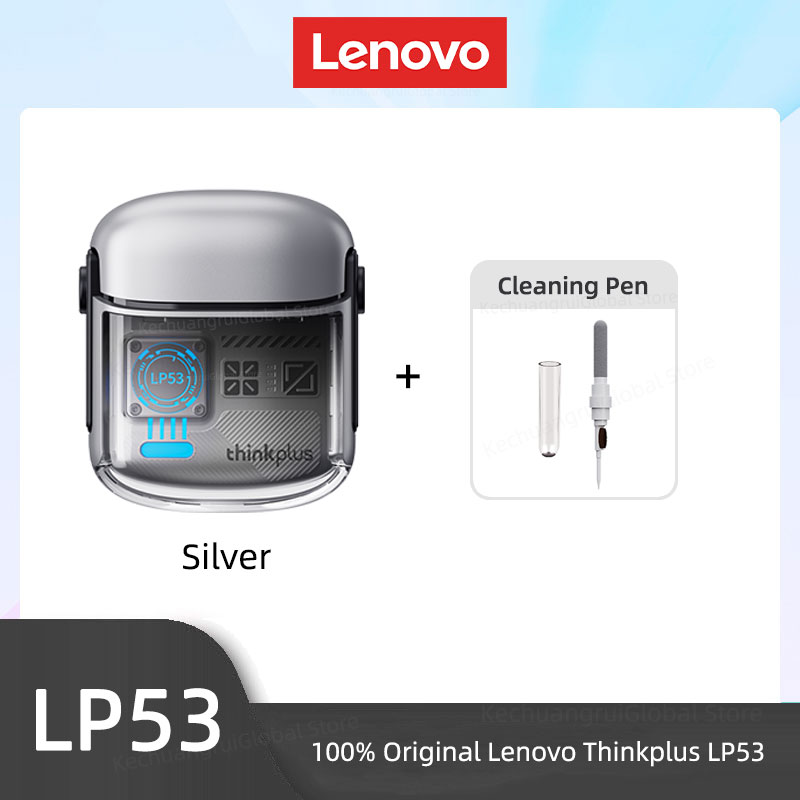 Lenovo LP53 Wireless Bluetooth 5.4 Earphones Mechanical Design Gamer Headset TWS Noise Reduction Sports Earbuds Long Standby New