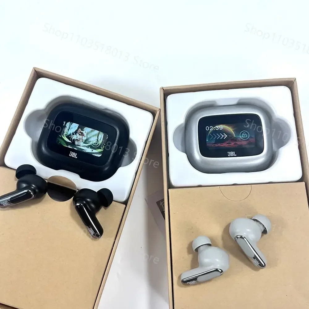 JBL Live Beam 3 True Wireless Bluetooth Earbuds Noise Cancelling Headset with LED Smart Display Box