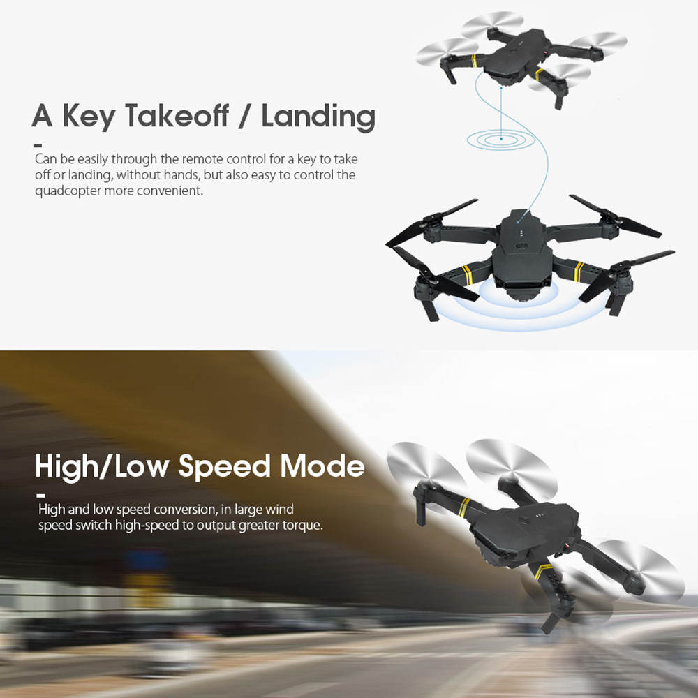 E88/E58  4K High-definition Drone Aerial Photography RC Aircraft Intelligent Fixed Height Four Axis Aircraft Children's Boy Toys