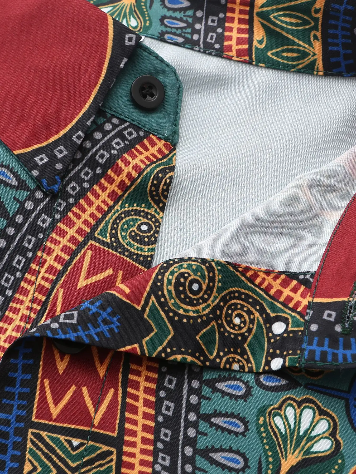 Dashiki African Clothes for Men Fashion African Men Printing Long Sleeve Polyester Shirts Traditional Men Clothing Outfits M-4XL