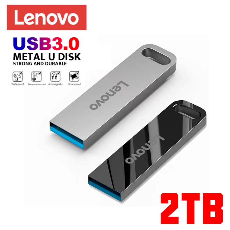 Lenovo Metal Usb Flash Drives USB3.0 High Speed File Reading Pen drive 2TB 1TB 512GB Portable Waterproof Memoria Usb Flash Disk