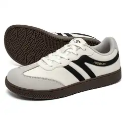 HOBIBEAR Wide Toe Barefoot Shoes Mens Womens Minimalist Fabric Sneaker Lace Up Casual Walking Shoes