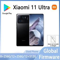MIXiaomi 11 Ultra 5G Smartphone Global firmware HyperOS 1.0  50MP Camera 6.81” Display AndroidSnapdragon 888