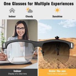 M9 Pro Colour Changing Smart Bluetooth Glasses Anti-UV and Anti-Blue Light Waterproof Calls Wireless Smart Sunglasses