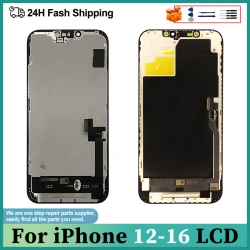 OLED For iPhone X 12 Pro Max LCD Touch Screen Digitizer For iPhone 11 13 Pro Max Display 14 Plus 12 Mini 13 LCD 15 Plus 15Pro 16