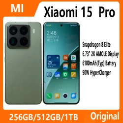 New Xiaomi 15 Pro Smartphone CN Version 6.73" 2K AMOLED Display Snapdragon 8 Elite 6100mAh 90W Hyper Charge Leica 50MP OIS