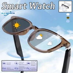 2025 AI Smart Glasses color-changing lenses Bluetooth Call Music multifunctional transparent Sunglasses anti-blue light  glasses