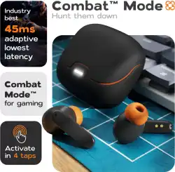 5.4 Bluetooth TWS Wireless Bluetooth Earphones Ultra-low Latency Dual Microphone ENC Noise Cancelling in Ear Bluetooth Earphones