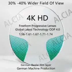 ALICIA 1.56 1.61 1.67 1.74Anti-scratch Anti-blue Photochromic Widest Field of View Progressive Multi-focal Lens 4.0  1 Pair