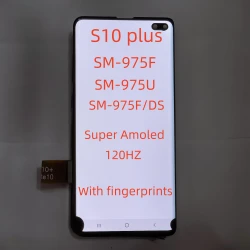 Super AMOLED LCD With defect dot  for Samsung Galaxy S10 plus g9750 g975f/DS g975u LCD display touch screen digitizer Assembly
