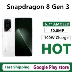 Original Honor GT Mobile Phone 6.78" AMOLED 120HZ 100W Charge 50.0MP Camera 5300mAh Battery Android 15.0 Snapdragon 8 Gen 3