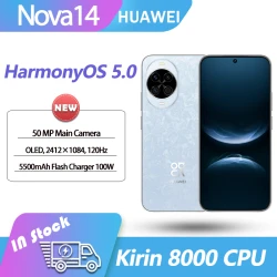 NEW Huawei Nova14 6.7 120HZ OLED Kirin 8000 Octa Core 50MP OIS Cameras OTA NFC 100W Fast Charge 5500mAh HarmonyOS5.0 Nova 14