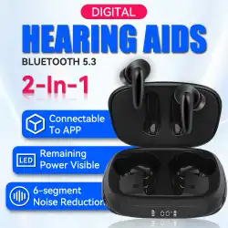 ITE Hearing Aids Rechargeable,Bluetooth Hearing Aids for Seniors with Smart App Enabled Call iOS/Android,Authentic Sound Quality