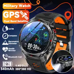 LIGE 2025 New Professional GPS Track Sports Smartwatch Outdoor RIDE Run Compass Altimeter 3ATM Fitness Bracelets 540mAh Watches