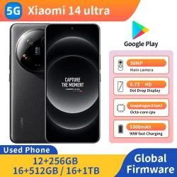 Xiaomi 14 Ultra 5G 6.73 inch 3200x1440px 120HZ RAM 12GB ROM 256GB 5000mAh Snapdragon8 Gen3 50MP Used Phone
