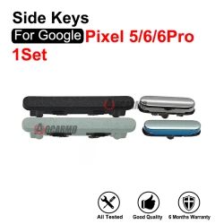 Green Black For Google Pixel 5 6 Pro 6Pro Power on off  Volume Buttons Side Button Keys Replacement Parts