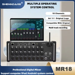 Air 1:1 XR18 Multi-Track Digital Mixer MR18 Mixer Rackmount Mixer Built-in Wifi DJ Mixer USB Recorder Portable Console Audio