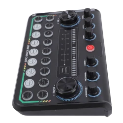 Podcast Microphone Bundle Set Condenser Mic with Live Sound Card for PC Smartphone Studio Recording Broadcasting