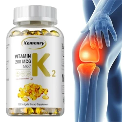 Vitamin K2 MK-7 Supplement - Supports Calcium Absorption, Bones, Joint, Immunity and Heart Health, Easy To Swallow