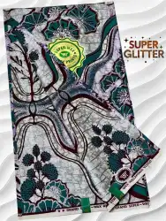 Shine Like Royalty: Original Super Glitter Grand Super Wax – Elite Atamfa Turmi for Stunning Dashiki & High-Fashion African Outfits
