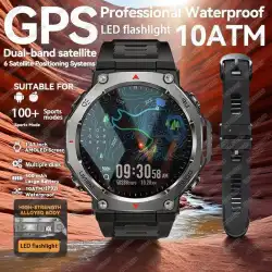 2025 NEW For HUIAWE GPS Smart Watch Men 10ATM IPX8 Waterproof Smart Watches Compass Altimeter Barometric 1.43'' AMOLED Bracelet