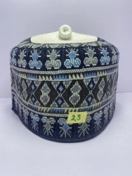 Blue Kindei Cap - Hausa Fashion Headwear