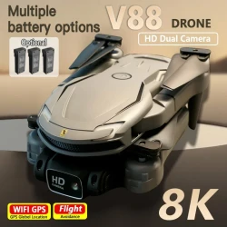 For Xiaomi  V88 Drone 4K Professional Dron HD Aerial Photography Remote Control Aircraft HD Dual Camera Quadcopter RC Toy UAV