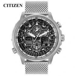 CITIZEN Skyhawk Men's Watch Luxury Men's Second Running Waterproof Stainless Steel Quartz Watch Business Casual Watch