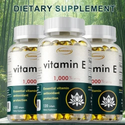 Vitamin E Capsules - Repair Damaged, Promote Skin Nutrient Absorption, Skin Firming, Wrinkle Reduction, Anti-aging, Antioxidant