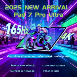 2025 Global Version Pad 7S Pro Ultra Snapdragon 8GEN3 Android 14 Tablet 11Inch HD 22GB+2TB 20000 mAh 5G Dual SIM Wifi Tables PC