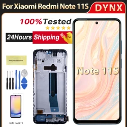 6.43" AMOLED For Xiaomi Redmi Note 11S 4G LCD 2201117SG Display Touch Screen Pantal Digitizer For Redmi Note11S 4G Display