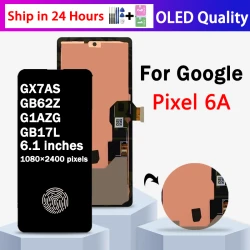 6.1"OLED LCD for Google Pixel 6a GX7AS GB62Z G1AZG GB17L Lcd Display Digital Touch Screen with Frame Pixel 6A Screen Assembly