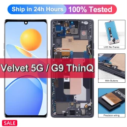 Display For LG G9 ThinQ LCD Display Touch Screen Digitizer Assembly For LG Velvet 5G LMG910EMW, LM-G910EMW Display Screen