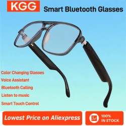2025 Smart Glasses GS10 Men Women Color Change Glasses BT Call Voice Assistant Remote Camera Music Playback Smart Touch Control