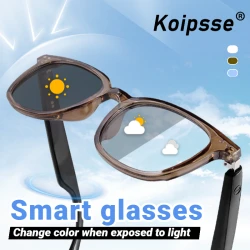 Smart glasses new color-changing lenses multifunctional sunglasses transparent anti-blue light eye protection for men and women