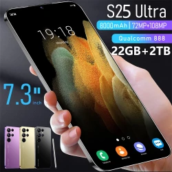 2025 S25 Ultra 7.3HD Global Version Mobile Phones Original Smartphone 5G Dual SIM Android 14 22GB+2TB 7800mAh 108MP Cellphones