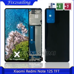 6.43''TFT LCD For Xiaomi Redmi Note 12S LCD Display Touch Screen No Frame 2303CRA44A Replacement Parts